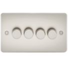 Knightsbridge  4-Gang 2-Way LED Intelligent Dimmer Switch  Pearl