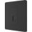 British General Evolve 1-Gang Slave Telephone Socket Matt Black with Black Inserts
