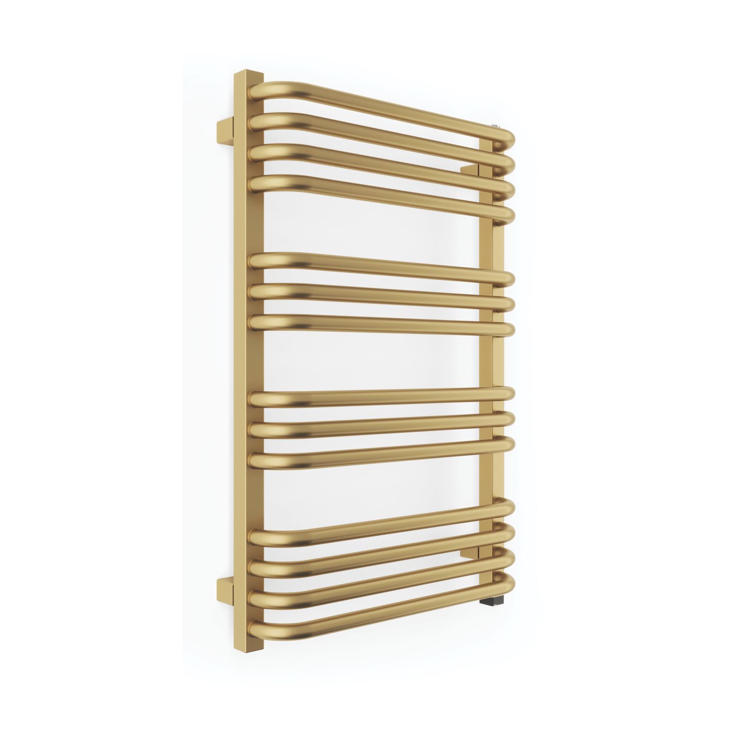 Terma 760mm x 500mm 1364BTU Brass Curved Electric Towel Radiator (759RH)