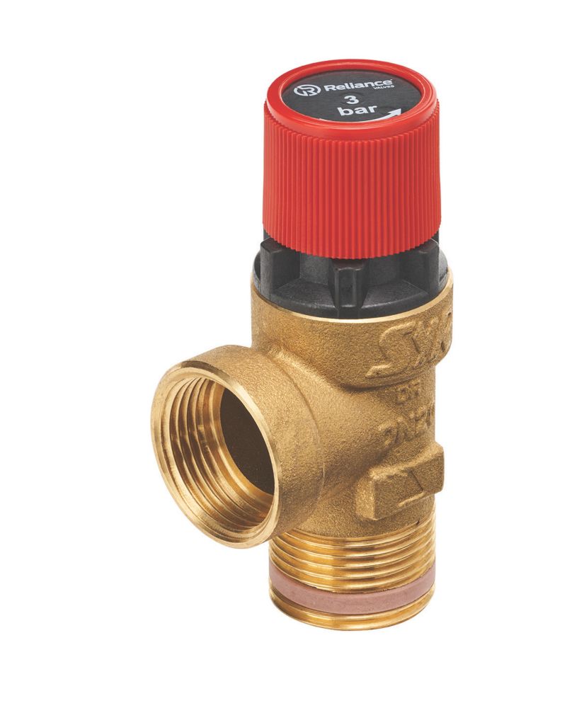 Reliance Valves 101 Series Sealed Heating System Pressure Relief Valve 2.0-3.0bar 3/4" x 3/4"