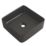 Swirl Alpheus Matt Black Basin No Tap Holes 342mm