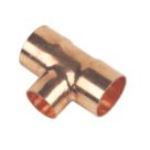 Flomasta  Copper End Feed Reducing Tee 28mm x 28mm x 22mm