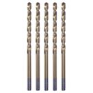 Erbauer  Straight Shank Metal Drill Bits 6mm x 139mm 5 Pack
