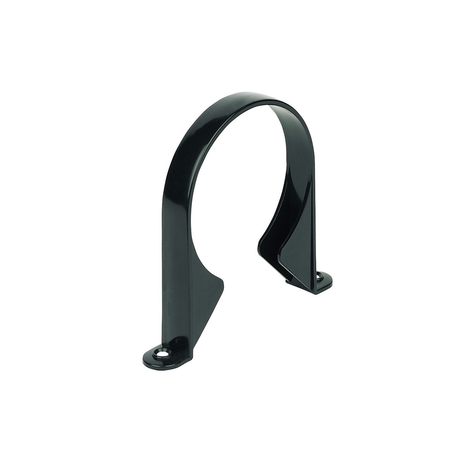 FloPlast Pipe Clips Black 110mm 5 Pack (76037)