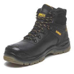 DeWalt Newark Safety Boots Black Size 8 - Screwfix