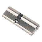 Smith & Locke Fire Rated 1 Star Double 1* 6-Pin Euro Cylinder Lock 40-50 (90mm) Polished Nickel