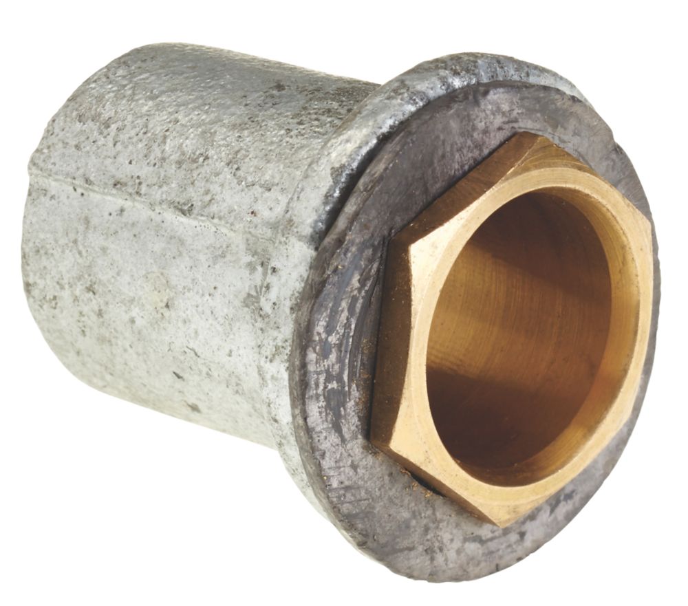 Deta Flanged Conduit Coupler 25mm Silver 10 Pack