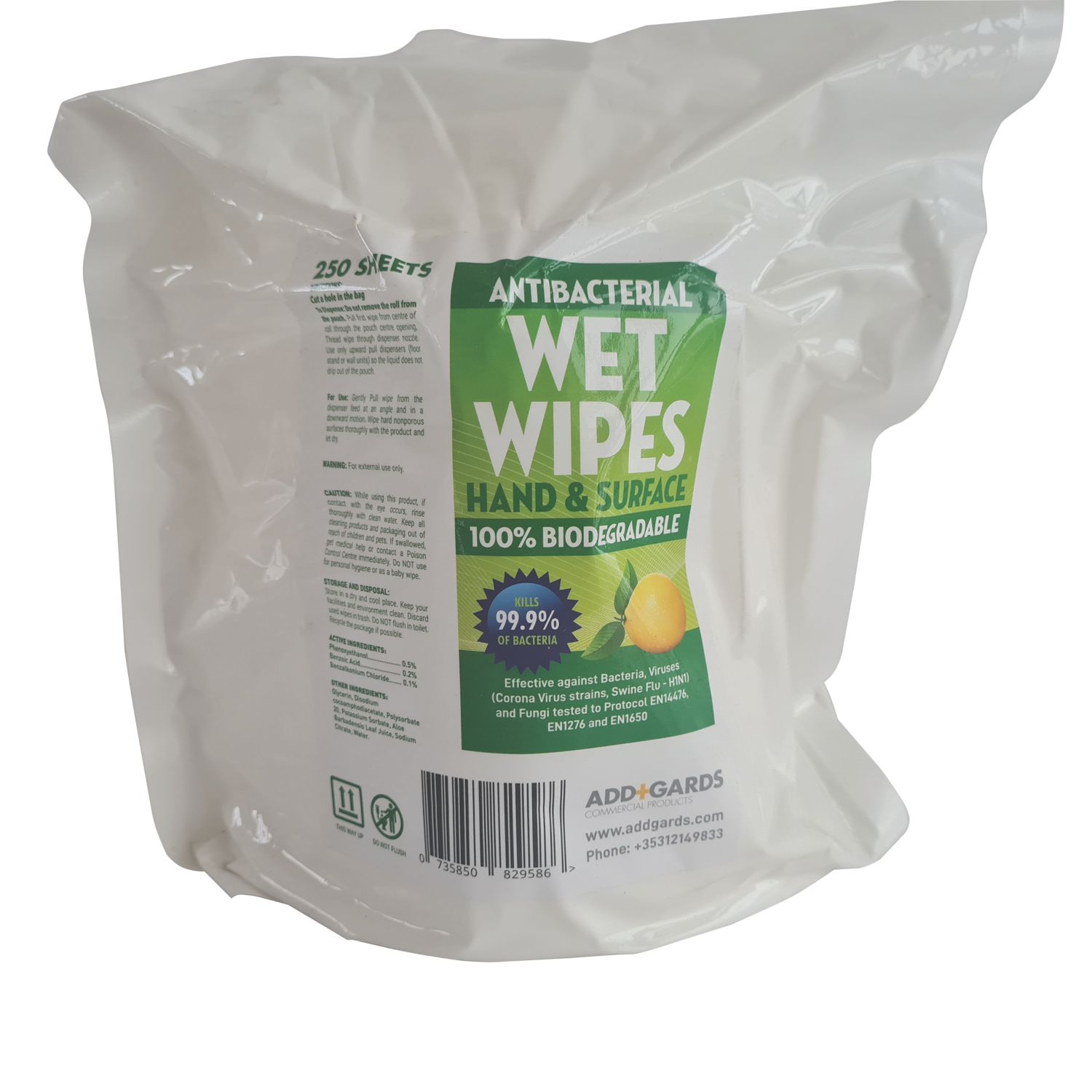 Addgards Anti-Bacterial Wet Wipes 12 Pack (760CK)