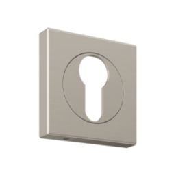 Cooke & Lewis Lormel Euro Escutcheon (Pair) Satin Nickel 52mm