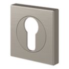 Cooke & Lewis Lormel Euro Escutcheon (Pair) Satin Nickel 52mm