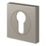 Cooke & Lewis Lormel Euro Escutcheon (Pair) Satin Nickel 52mm