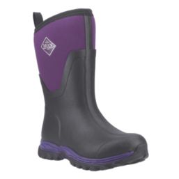 Muck Boots Arctic Sport II Mid Size 4 Womens Black/ Acai Non Safety Wellies