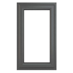 Crystal  Left-Hand Opening Clear Triple-Glazed Casement Anthracite on White uPVC Window 610mm x 1115mm