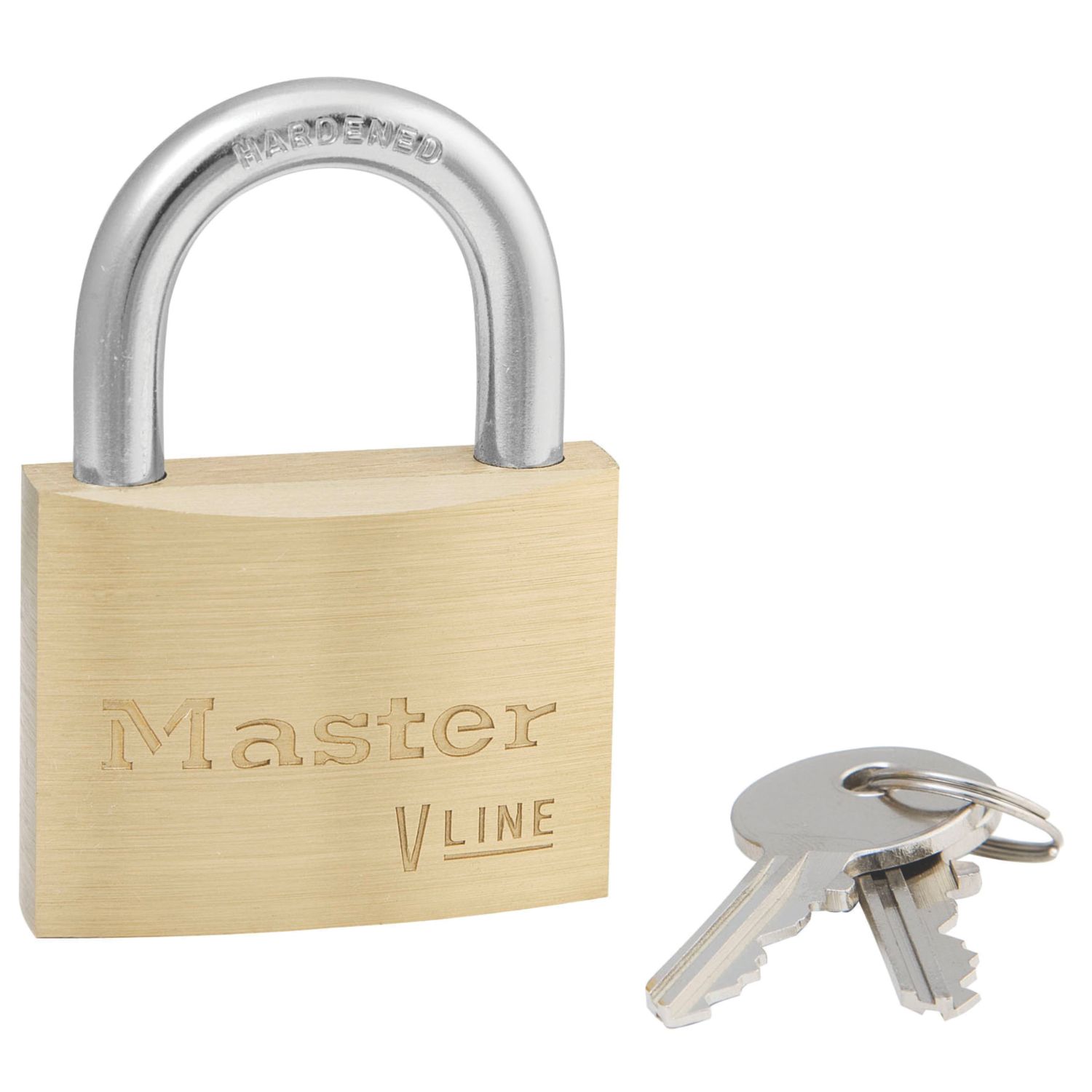 Master Lock 4150 V Line Padlock Brass 50mm (760KH)