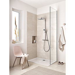 Grohe Vitalio Start 250 Cube HP/Combi Flexible Exposed Chrome Thermostatic Mixer Shower
