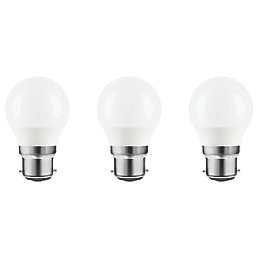 LAP  BC Mini Globe LED Light Bulb 250lm 2.2W 3 Pack