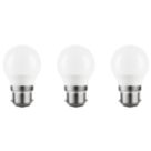 LAP  B22 Mini Globe LED Light Bulb  250lm 2.2W 3 Pack