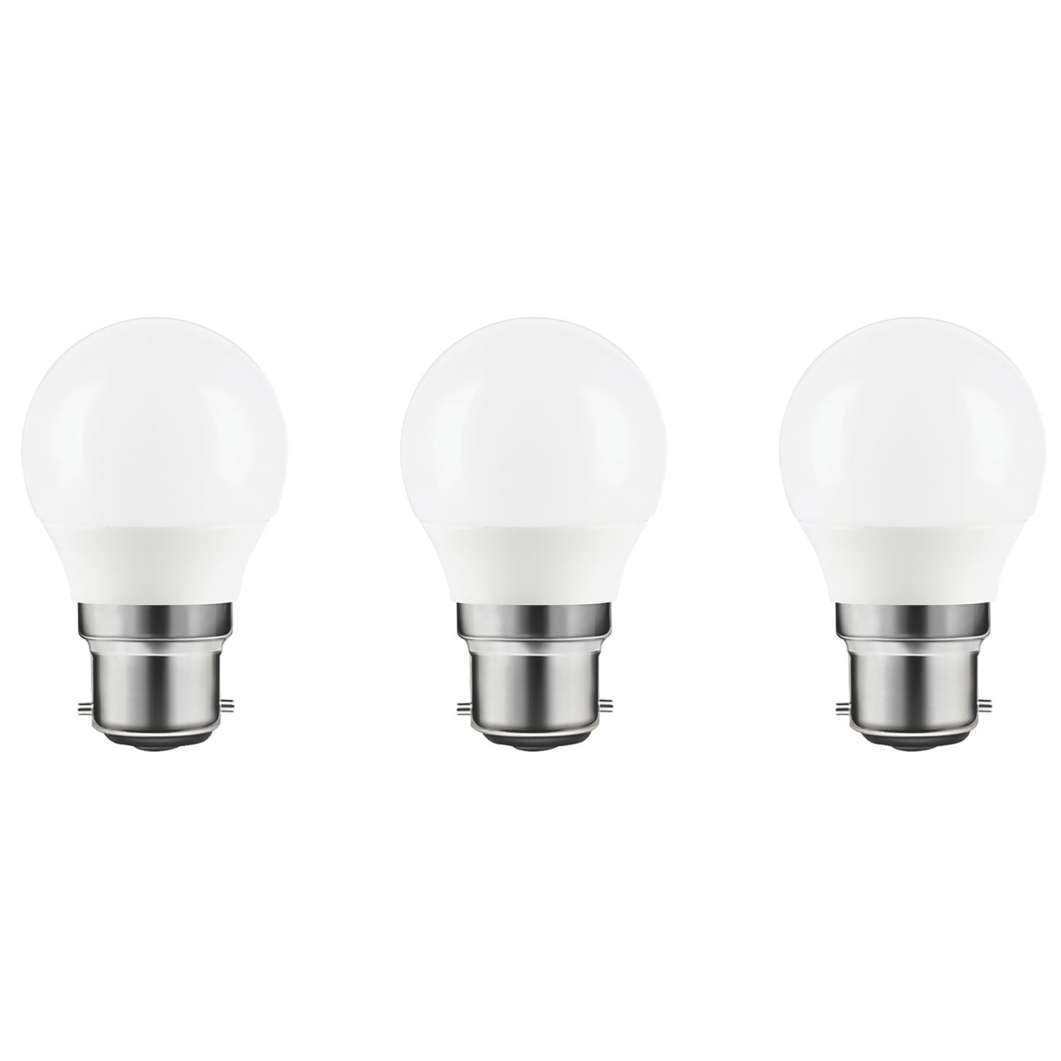 LAP B22 Mini Globe LED Light Bulb 250lm 2.2W 3 Pack (760PP)