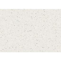 Metis  Ice Kitchen Worktop with 1.5 Bowl Stainless Steel Sink 3050mm x 620mm x 15mm