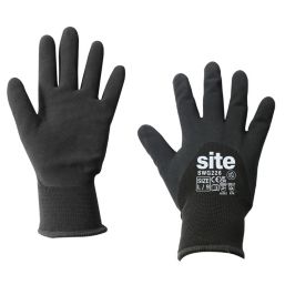 Site  Thermal Nitrile Gloves Black Large