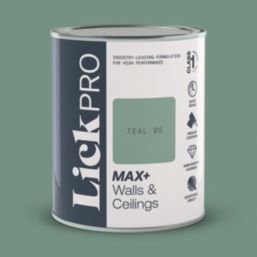 LickPro Max+ 1Ltr Teal 05 Matt Emulsion  Paint