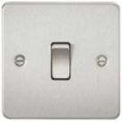 Knightsbridge  10AX 1-Gang Intermediate Switch Brushed Chrome
