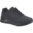 Skechers Relaxed Fit: Uno SR Size 8 Womens Black   Occupational Work Trainers
