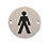 Male Toilet Sign 76mm