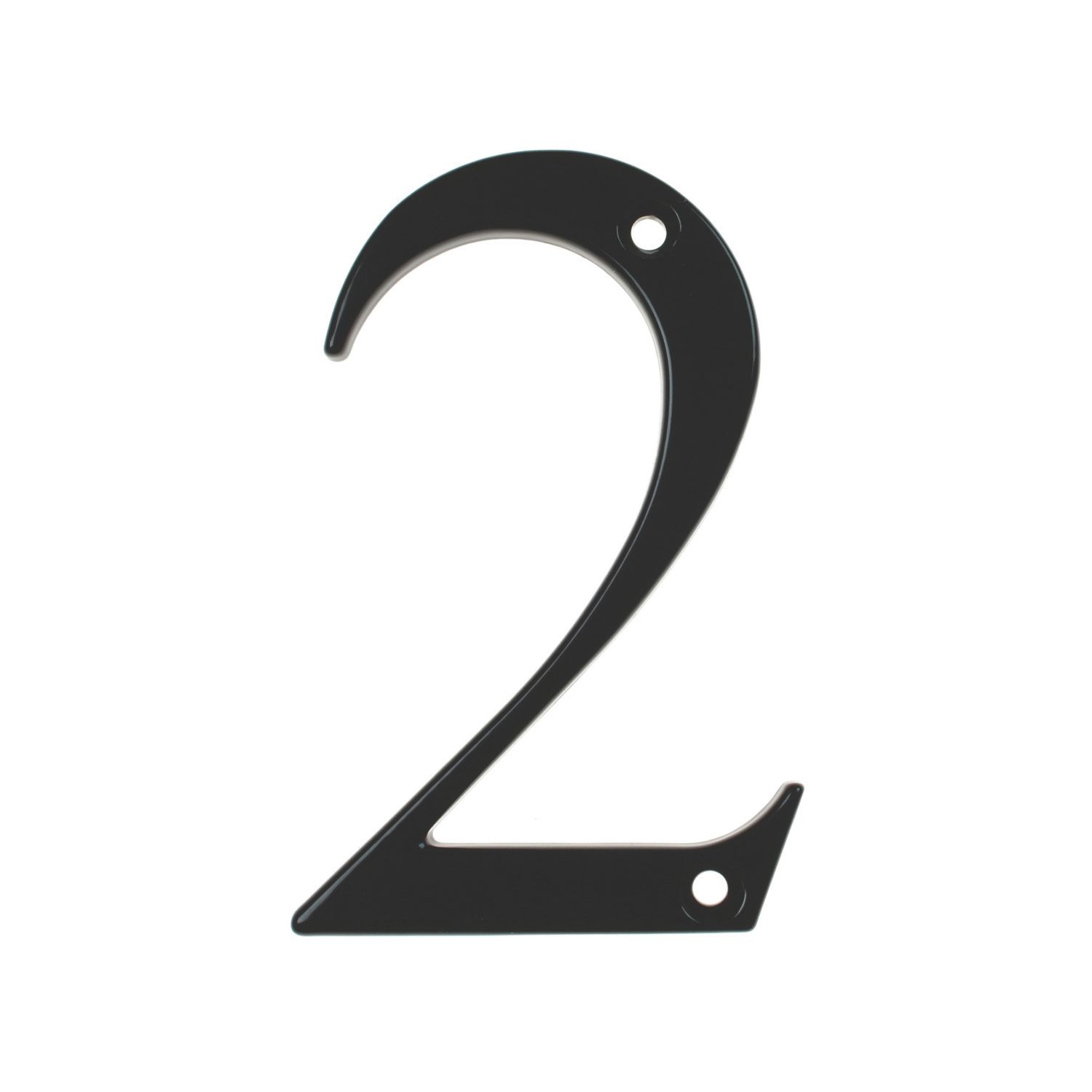 Fab & Fix Door Numeral 2 Black 80mm (7612P)