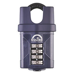 Squire  Water-Resistant Closed Shackle Combination  Padlock Blue 50mm