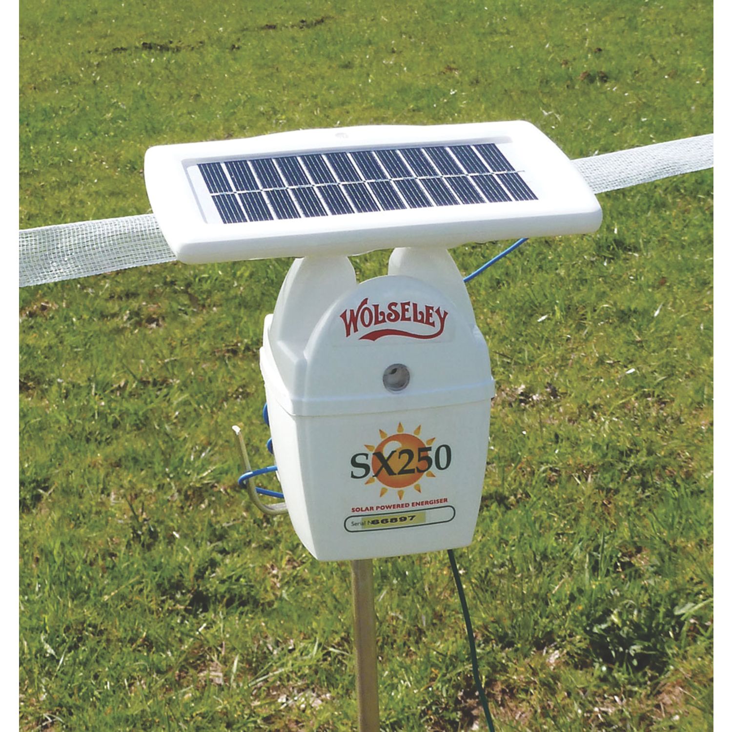 Stockshop SX250 Solar-Powered Electric Fence Energiser Battery-Powered (7617F)