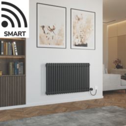 Azur Duke 900W 2-Column Electric Radiator 600mm x 1010mm Anthracite 3072BTU
