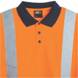 Pro RTX High Visibilty  Polo Shirt Orange X Large 48" Chest