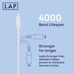 LAP USB-A to Lightning Charging Cable 2m