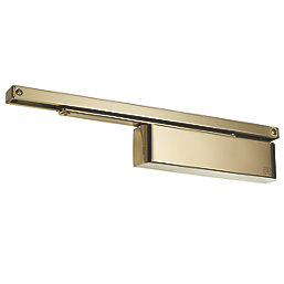 Rutland TS.11205 Cam-Action Fire Rated Overhead Door Closer Polished Brass