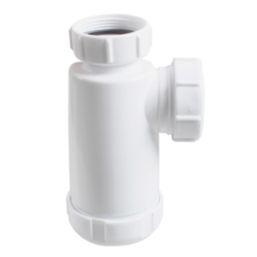 Flomasta  Round Bottle Trap White 40mm