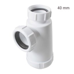 Flomasta  Round Bottle Trap White 40mm