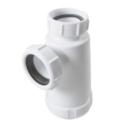 Flomasta  Round Bottle Trap White 40mm
