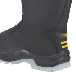Amblers FS209 Size 8  Black Water-Resistant Steel Toe Cap Safety Rigger Boots