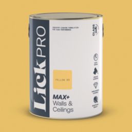 LickPro Max+ 5Ltr Yellow 03 Matt Emulsion  Paint
