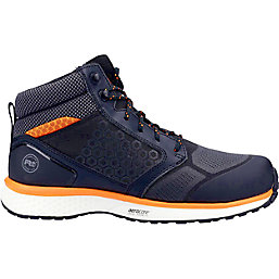 Timberland Pro Reaxion Mid Metal Free   Safety Trainer Boots Black/Orange Size 8