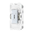 British General Nexus Metal Grid 20A Grid SP Emergency Lighting Test Key Switch Polished Chrome