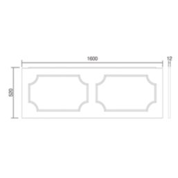 Midford Front Bath Panel 1600mm White
