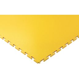 Ecotile E500/7 Interlocking Floor Tiles Yellow 7mm 4 Pack