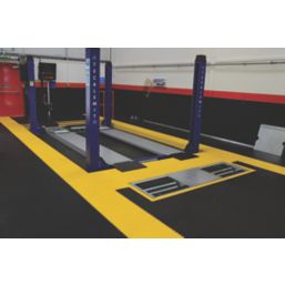 Ecotile E500/7 Interlocking Floor Tiles Yellow 7mm 4 Pack