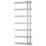Towelrads 1200mm x 500mm 897BTU Chrome Flat Designer Towel Radiator