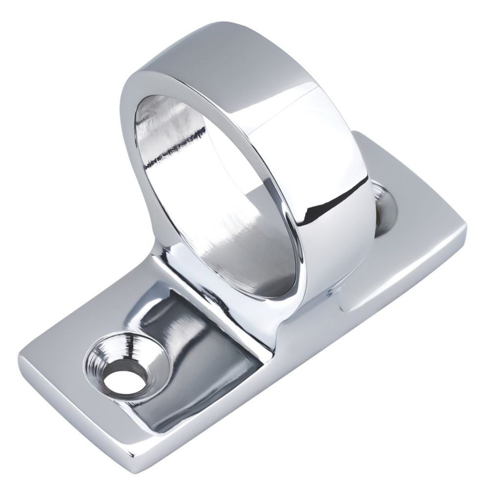 Smith & Locke Sash Window Ring Pull Satin Chrome 42mm x 33mm - Screwfix