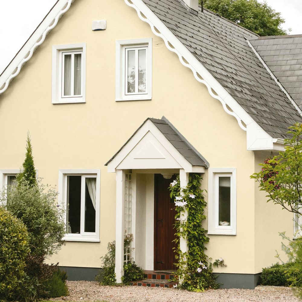 Sandtex Ultra Smooth Masonry Paint Cornish Cream 10Ltr - Screwfix