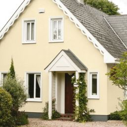 Sandtex Ultra Smooth Masonry Paint Cornish Cream 10Ltr - Screwfix
