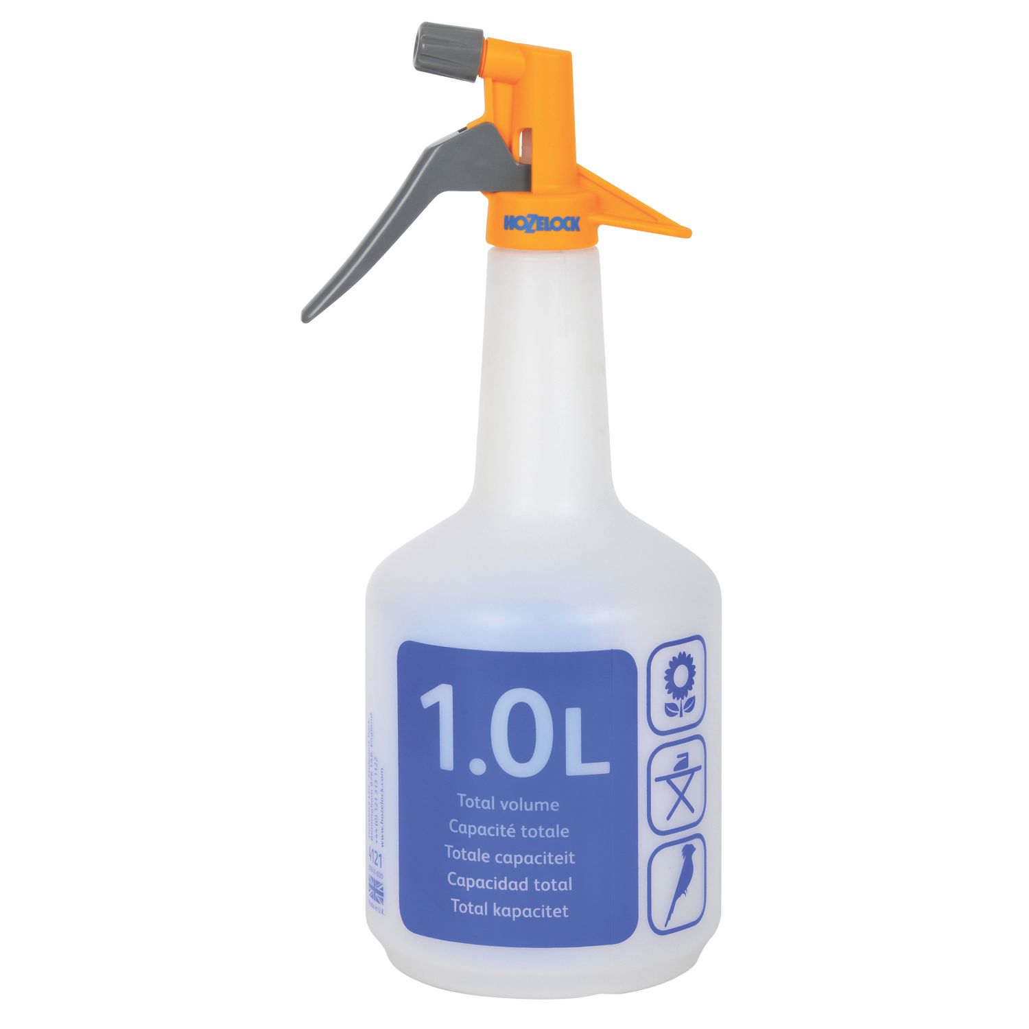 Hozelock Spraymist Translucent Trigger Sprayer 1Ltr (7623K)